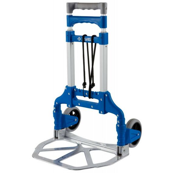 Тележки хозяйственные: Складная хозяйственная тележка Зубр ТР-60 до 60кг, каркас и платформа из алюминия, платформа 39х28см, колёса d13см, вес 3.2кг [38750-60] фотографии