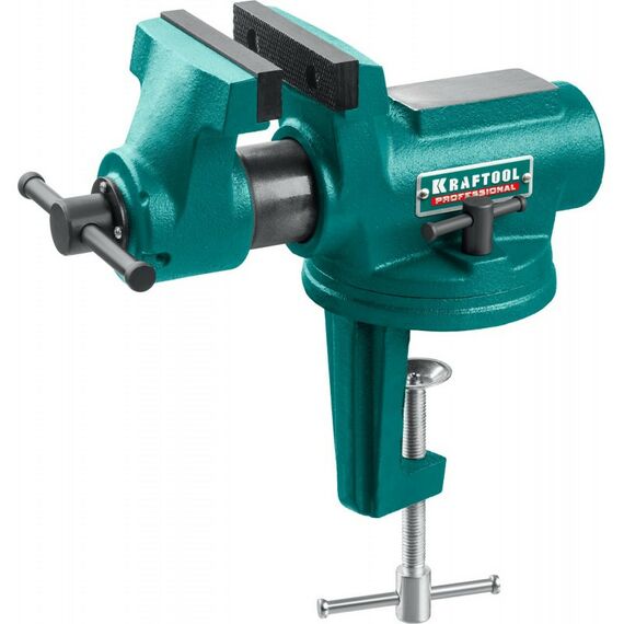 Тиски, струбцины, наковальни, верстаки: Универсальные мобильные тиски KRAFTOOL EXPERT 100 мм [32710-100] фотографии