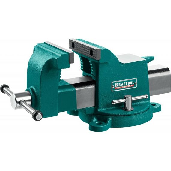 Тиски, струбцины, наковальни, верстаки: Стальные слесарные тиски KRAFTOOL STEEL 100 мм [32701-100] фотографии