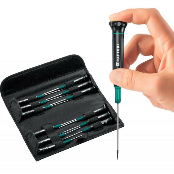 Отвертки: Набор отверток для точных работ KRAFTOOL Precision 12 12 предметов [25689] фотографии