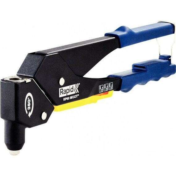 Заклепочники: Заклепочник поворотная головка Rapid RP60 MULTI d 3.2мм, 4.0мм, 4.8мм, 360 °, мультинасадка [5001140] фотографии