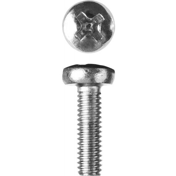 Метрический крепеж: Винт Зубр M4 x 12 мм DIN 7985, 5 кг, кл. пр. 4.8, оцинкованный [303150-04-012] фотографии