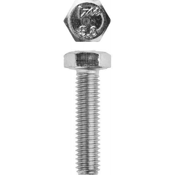 Метрический крепеж: Болт Зубр M6 x 30 мм ГОСТ 7798-70, 5 кг, кл. пр. 5.8, оцинкованный [303080-06-030] фотографии