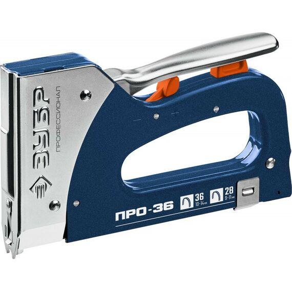 Степлеры: Кабельный рессорный степлер Зубр Про-36 тип 36(10-14мм)/28 [31580] фотографии