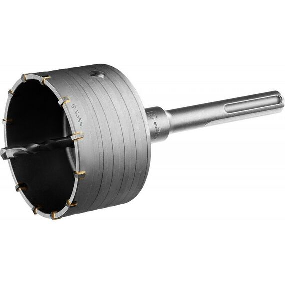 Буры, пики, коронки, сверла: Коронка по бетону с державкой SDS-Max Зубр Профессионал 100 мм [2918-100] фотографии