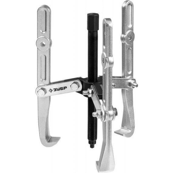 Демонтажный инструмент: Съемник шарнирный 3-захватный с удлиненными захватами Зубр Профессионал 240 мм [43319-240] фотографии
