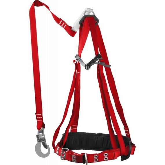 Спецодежда: Лямочный пояс Зубр Урал ленточный строп с амортизатором фотографии