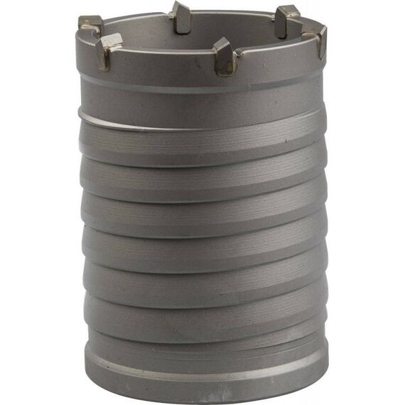 Буры, пики, коронки, сверла: Коронка буровая Зубр d=73мм L=100мм конусная посадка, без оснастки [29300-73] фотографии