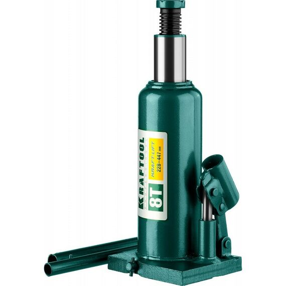 Домкраты: Домкрат бутылочный гидравлический KRAFTOOL KRAFT-LIFT 8т 228-450мм [43462-8_z01] фотографии