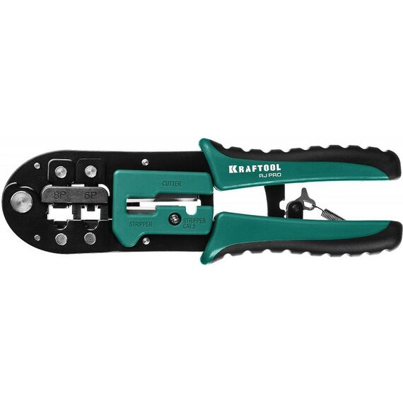 Монтажное оборудование: Кримпер универсальный KRAFTOOL RJ-Pro RJ45, RJ11/RJ12 [22698] фотографии