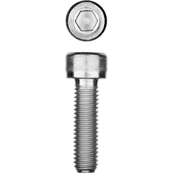 Метрический крепеж: Винт Зубр М10x25 мм DIN 912, 5 кг (210 шт.), кл. пр. 8.8, оцинкованный [30318-10-025] фотографии