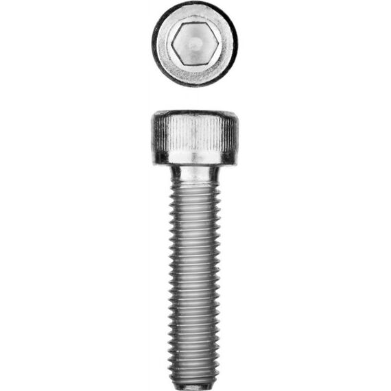 Метрический крепеж: Винт Зубр М10x45 мм DIN 912, 5 кг (140 шт.), кл. пр. 8.8, оцинкованный [30318-10-045] фотографии