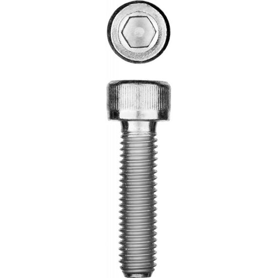 Метрический крепеж: Винт Зубр М12x30 мм DIN 912, 5 кг (125 шт.), кл. пр. 8.8, оцинкованный [30318-12-030] фотографии