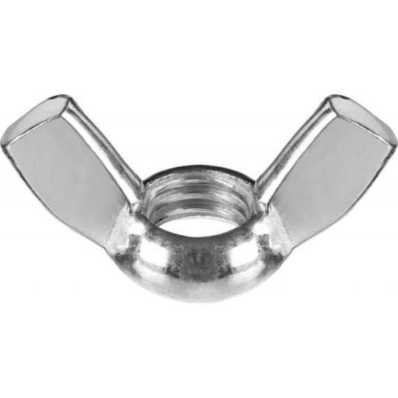Метрический крепеж: Гайка Зубр M5 DIN 315 барашковая, 5 кг, оцинкованная [303730-05] фотографии