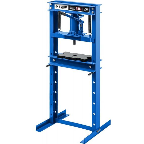 Прессы, растяжки, обратные молотки: Пресс гидравлический Зубр Профессионал ПГД-12 12т с домкратом и возвратными пружинами [43070-12] фотографии