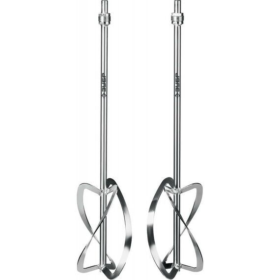 Принадлежности для электроинструмента: Комплект насадок-миксеров "сверху-вниз" для легких растворов Зубр МНЛ-2-220 2 шт d 220 мм, М27 фотографии