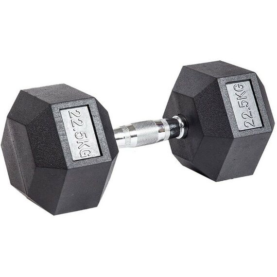 Гантели:  Гантель гексагональная обрезиненная PROFI-FIT 22,5 кг фотографии