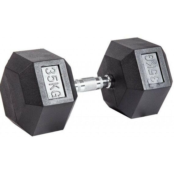 Гантели:  Гантель гексагональная обрезиненная PROFI-FIT 35 кг фотографии