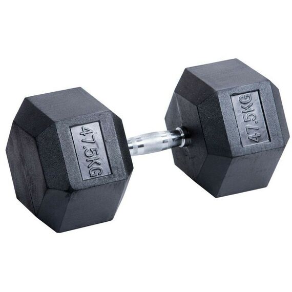 Гантели:  Гантель гексагональная обрезиненная PROFI-FIT 47,5 кг фотографии