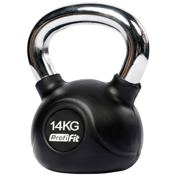 Гири:  Гиря обрезиненная с хромированной ручкой PROFI-FIT 14 кг фотографии