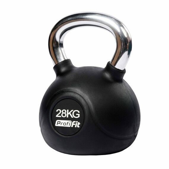 Гири:  Гиря обрезиненная с хромированной ручкой PROFI-FIT 28 кг фотографии