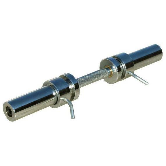 Грифы для штанги:  Гриф гантельный олимпийский 510 мм (замки со стопором) D50 мм PROFI-FIT фотографии