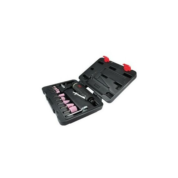 Пневмошлифмашины: Пневматическая бормашина (шарошка) MIGHTY SEVEN QA-0215A 3 - 6 мм, 20000 об/мин, с набором принадлежностей, 15 предметов фотографии