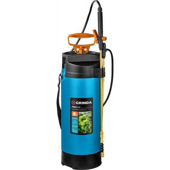 Опрыскиватели садовые: Опрыскиватель переносной GRINDA PT-8 8 л, с широкой горловиной и упорами для ног [8-425158_z02] фотографии