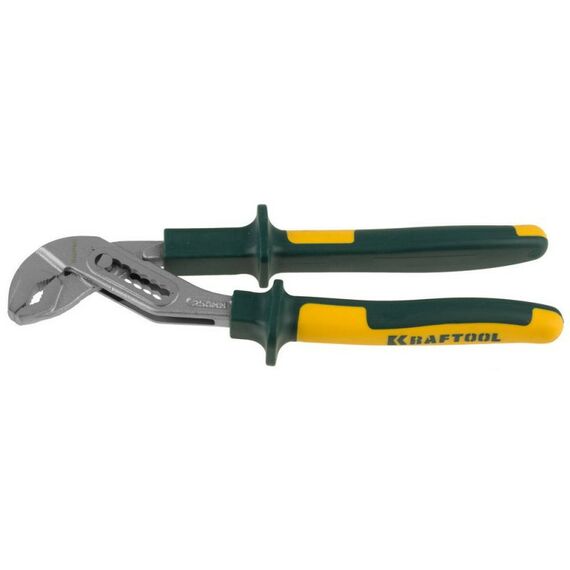 Столярно-слесарный инструмент: Клещи KRAFTOOL KRAFT-MAX 22011-10-25 переставные, Cr-Mo, маслобензост двухкомп рукоятки, шарнирное соединение с повышенной износостойкостью, 250мм фотографии
