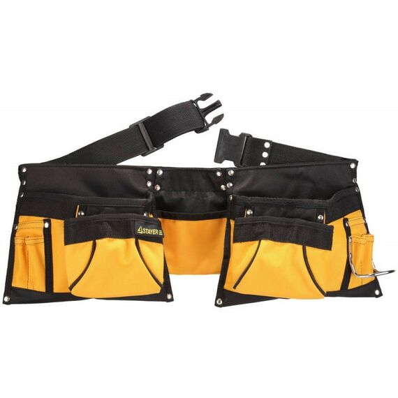 Ящики и сумки для инструмента: Пояс для инструментов STAYER 38610 нейлоновый, 12 карманов фотографии