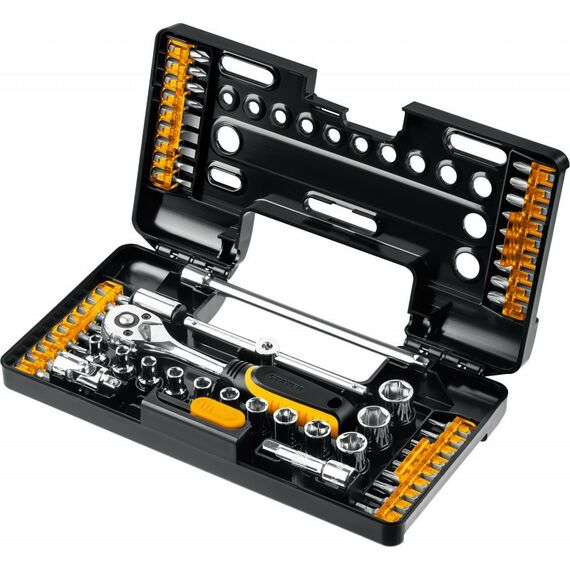 Наборы инструментов и ключи: Универсальный набор инструмента STAYER AUTO 57 57 предметов [27760-H57] фотографии