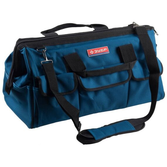 Ящики и сумки для инструмента: Сумка для инструмента Зубр ЭКСПЕРТ 38645-21 17 карманов, 52см фотографии
