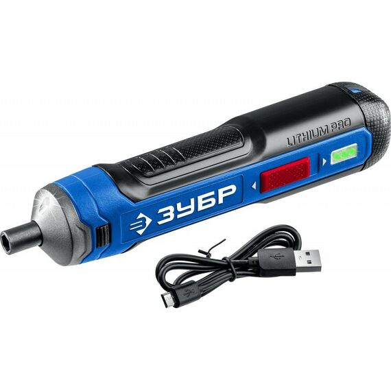 Гайковерты, отвертки: Отвертка аккумуляторная Зубр Профессионал PSD-4 4 Vmax, в коробке [PSD-4] фотографии