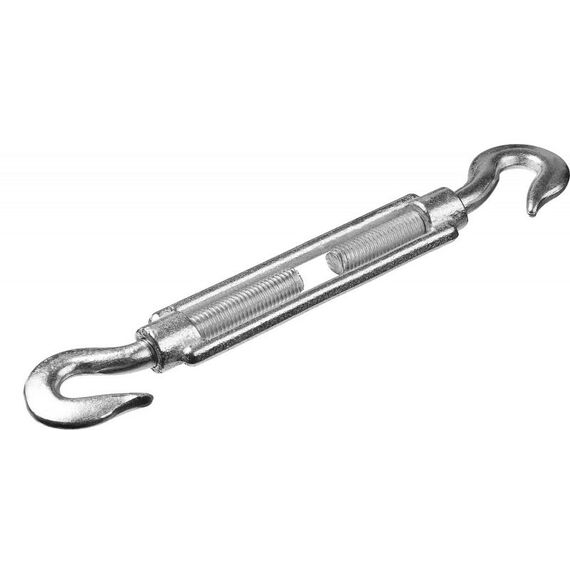 Такелажный крепеж: Талреп STAYER М6 DIN 1480, крюк-крюк, 15 шт, оцинкованный [30525-06] фотографии