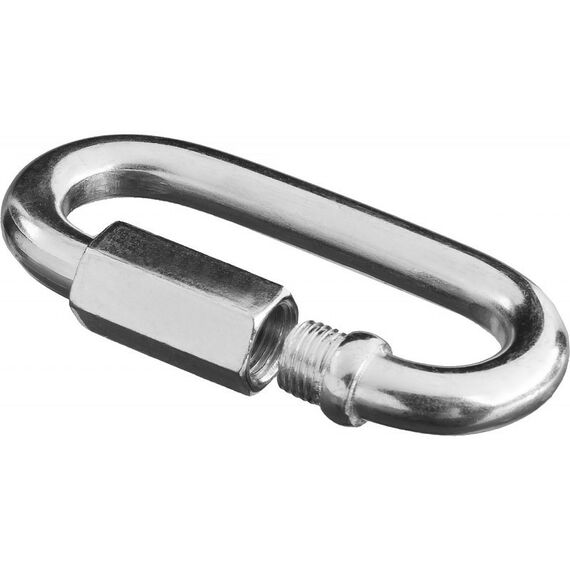 Такелажный крепеж: Карабин винтовой с муфтой Зубр 10мм 10 шт, оцинкованный [4-304535-10] фотографии