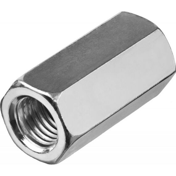 Метрический крепеж: Гайка Зубр M10 DIN 6334 переходная, 5 кг, оцинкованная [303750-10] фотографии