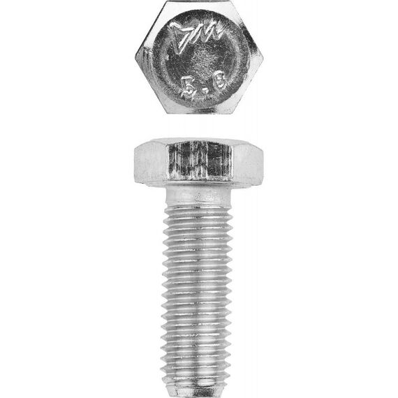 Метрический крепеж: Болт Зубр M12 x 30 мм ГОСТ 7798-70, 5 кг, кл. пр. 5.8, оцинкованный [303080-12-030] фотографии