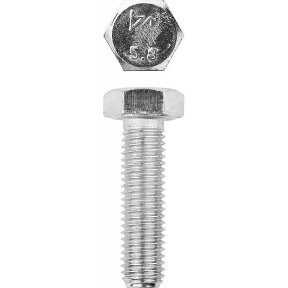 Метрический крепеж: Болт Зубр M12 x 40 мм ГОСТ 7798-70, 5 кг, кл. пр. 5.8, оцинкованный [303080-12-040] фотографии