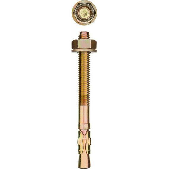 Анкерный крепеж: Анкер клиновой Зубр М6 x 95 мм 100 шт, желтопассивированный [302032-06-095] фотографии