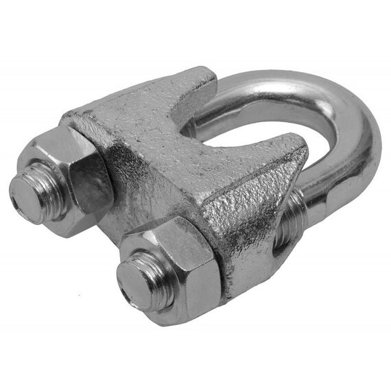 Такелажный крепеж: Зажим троса Зубр Профессионал 13мм DIN 741, 15 шт, оцинкованный [4-304415-13] фотографии