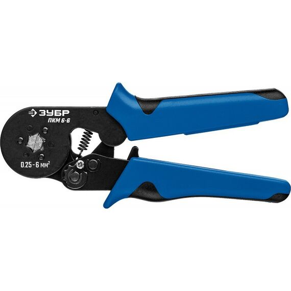 Электромонтажный инструмент: Пресс-клещи Зубр Профессионал ПКМ-6-6 для втулочных наконечников 0.25 - 6 мм.кв [22654_z01] фотографии