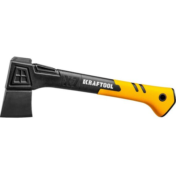 Топоры, колуны: Универсальный топор KRAFTOOL X7 640/715 г в чехле, 360 мм [20660-07] фотографии