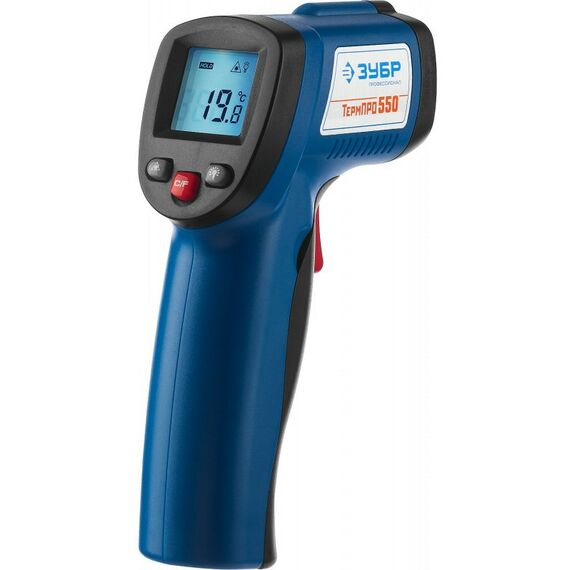 Пирометры (термометры): Пирометр инфракрасный Зубр Профессионал ТермПро-550 -50°С +550°С [45723-550] фотографии