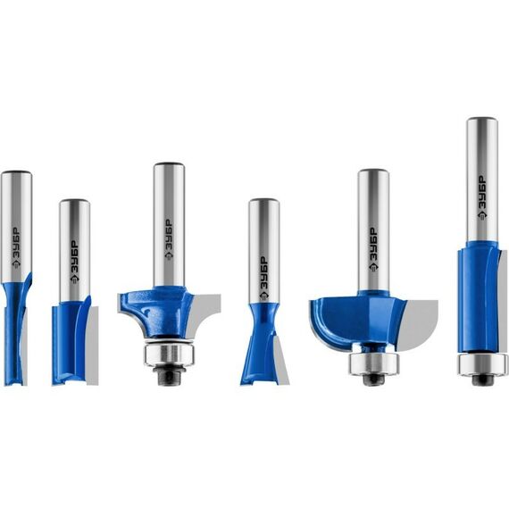 Принадлежности для фрезерных станков: Набор профильных фрез по дереву Зубр 28795-H6 6шт [28795-H6] фотографии