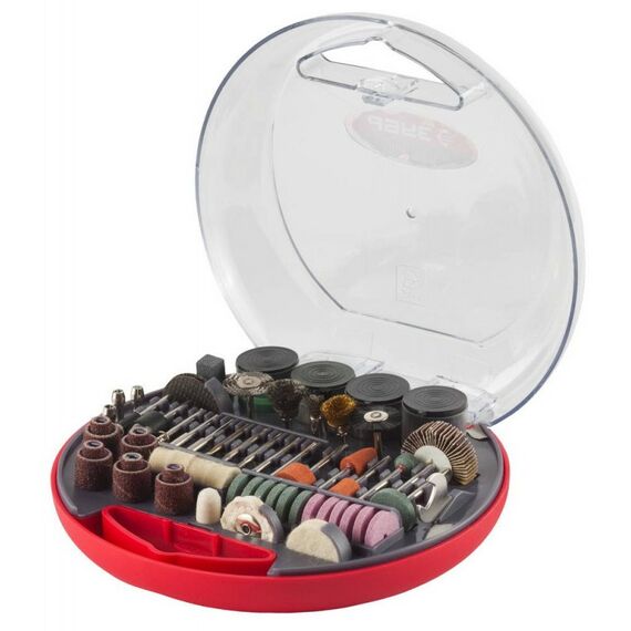 Прямошлифовальные машины (граверы): Набор мини-насадок для гравировальных машин Зубр 35900-H180 180 предметов фотографии