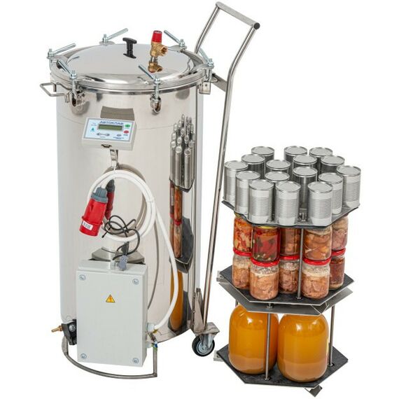 Автоклавы:  Автоматический автоклав-стерилизатор "Фермер" 125 л с ЭБУ,вертикальный с кассетами фотографии