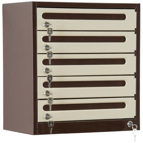 Почтовые ящики:  Почтовый ящик АнтиСпам 4 секции кор/беж фотографии