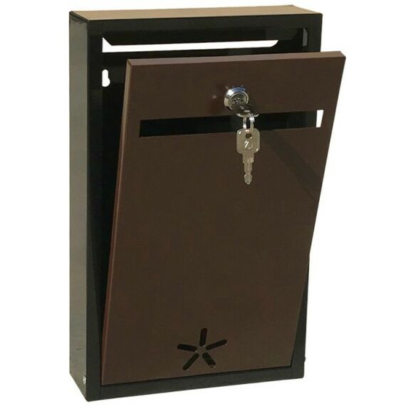 Почтовые ящики:  Почтовый ящик Эконом черно-коричневый фотографии