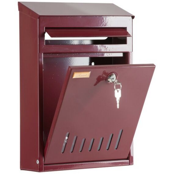 Почтовые ящики:  Почтовый ящик Элит бордовый фотографии