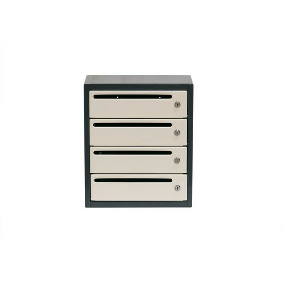 Почтовые ящики:  Почтовый ящик Комфорт 4 секции, графит фотографии